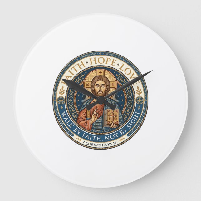 Jesus monastisk kontemplativ andlighet Grafik  Stor Klocka (Framsida)