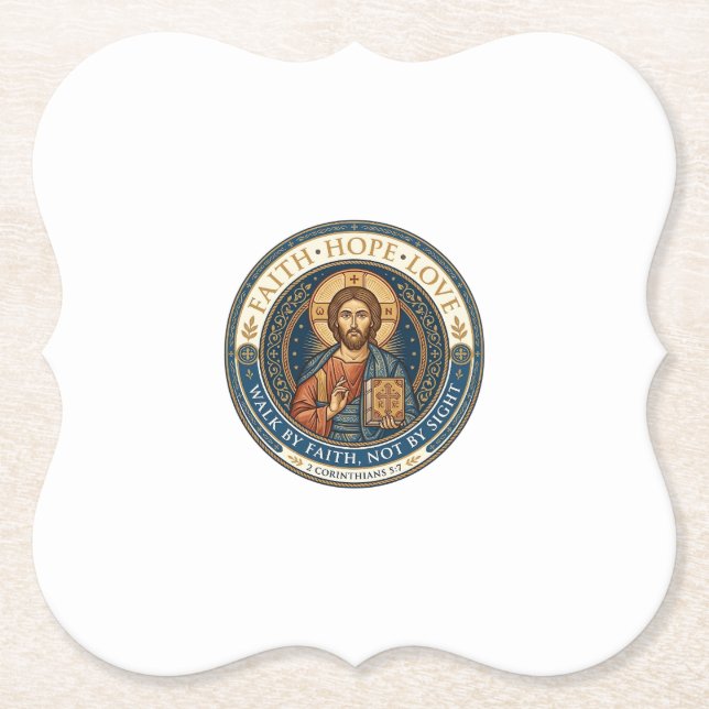 Jesus monastisk kontemplativ andlighet Grafik  Underlägg Papper (Framsida)
