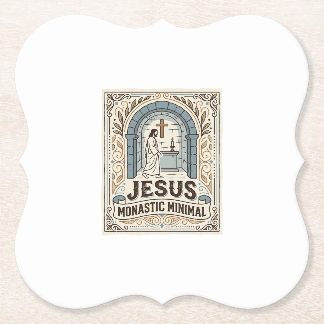 Jesus monastisk minimal Jesus monastisk minimal kr Underlägg Papper (Framsida)