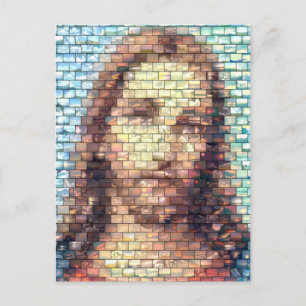 Jesus montage vykort