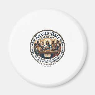 Jesus Mors Grupp Kvinnors Bibelstudie Vintage T-Sh Magnet