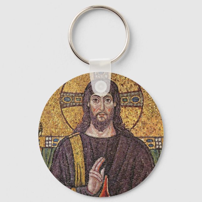 Jesus Mosaic Keychain Nyckelring (Framsida)
