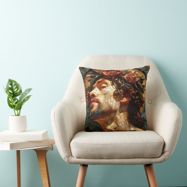 Jesus Mosaic Kudde (Stol)