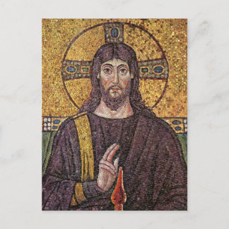 Jesus Mosaic Postcards Vykort