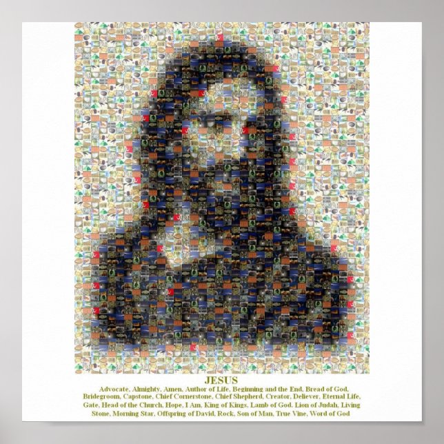 Jesus Mosaic Poster (Framsidan)