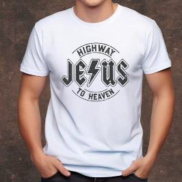 Jesus - motorväg till Heaven manar Christian T Shirt