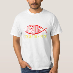 Jesus motorväg till himlen t shirt