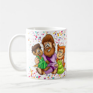 Jesus mugg med barn