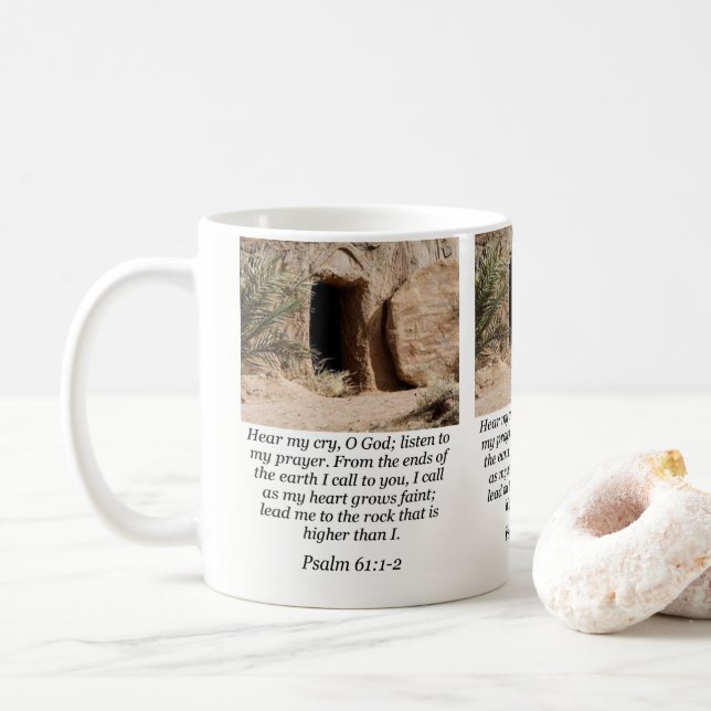 Jesus Mugg Psalm 61:1-2 (Med munk)
