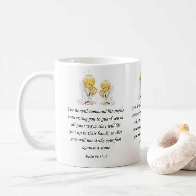 Jesus Mugg Psalm 91:11-12 (Med munk)