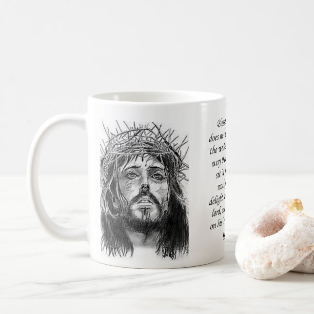 Jesus Mugg Psalm 91:1-2 (Med munk)