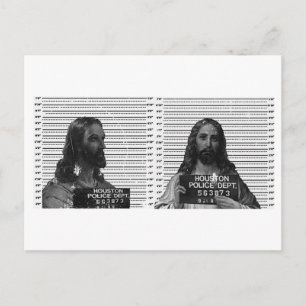 Jesus Mugshot Vykort