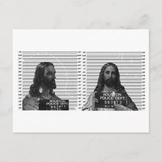 Jesus Mugshot Vykort