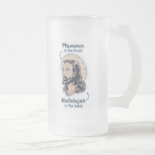 Jesus Mullet Frostat Ölglas