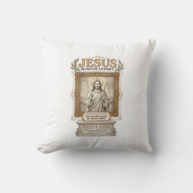 Jesus Museum Utställning Jesus Museum Utställning  Kudde (Framsida)