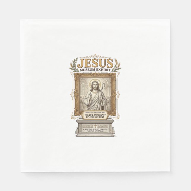 Jesus Museum Utställning Jesus Museum Utställning  Pappersservett (Framsidan)