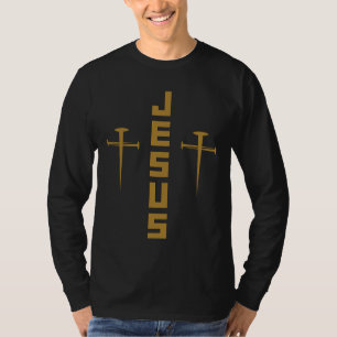 JESUS Nagel Kor Christian Faith for Believers GLD T Shirt
