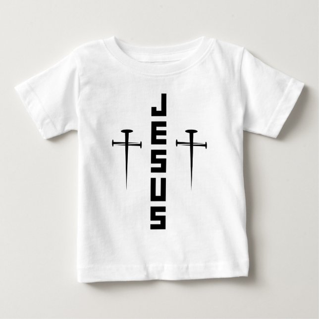 JESUS Nagel Kor Christian Faith for Believers T Shirt (Framsida)