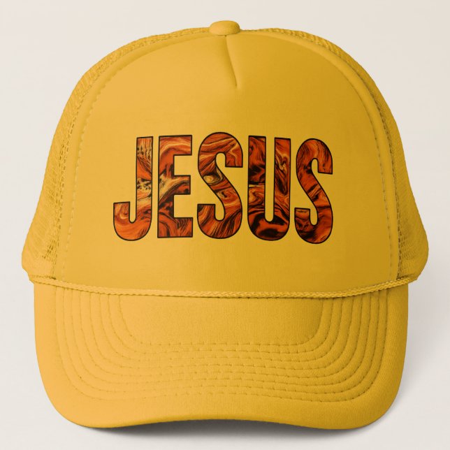 Jesus name on a cap keps (Framsida)