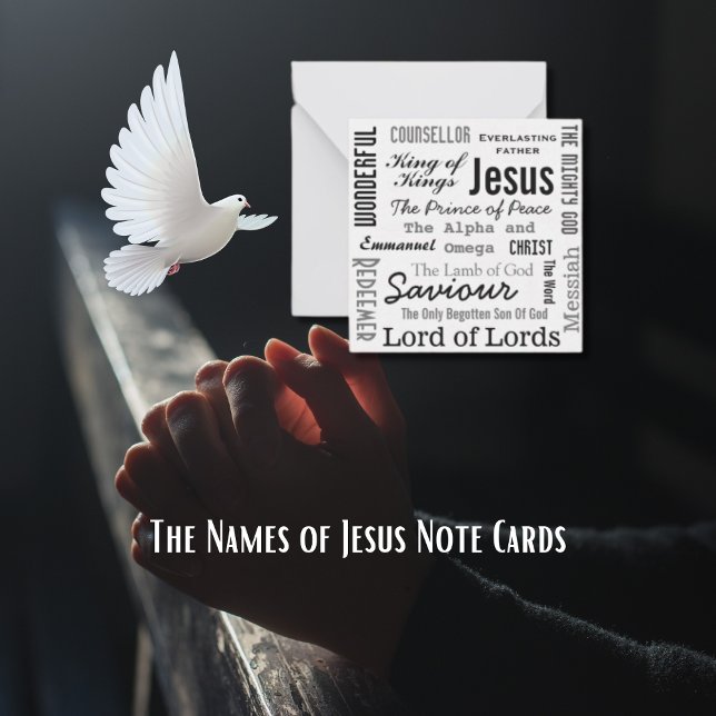 Jesus Namn Anteckningskort (The Names of Jesus Note Card)