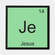 Jesus Namn Kemi Element Periodiska Systemet
