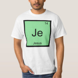 Jesus Namn Kemi Element Periodiska Systemet Tee Shirt