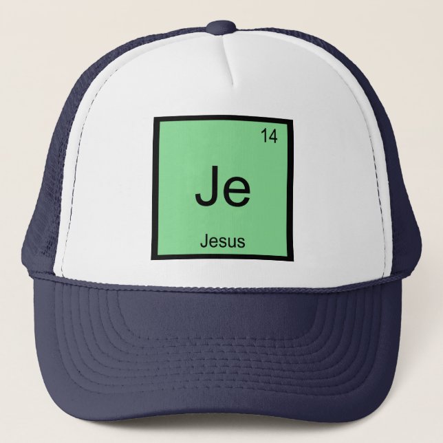 Jesus Namn kemi Inslag Periodiska Bord Keps (Framsida)