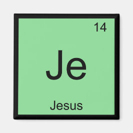 Jesus Namn kemi Inslag Periodiska Bord Magnet