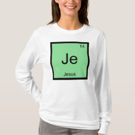 Jesus Namn kemi Inslag Periodiska Bord T Shirt