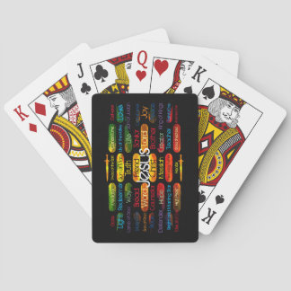 Jesus Namn Multi-färg Casinokort