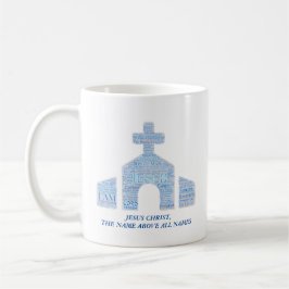 JESUS NAMN OVAN ALL NAMN Bible Verse Church Kaffemugg