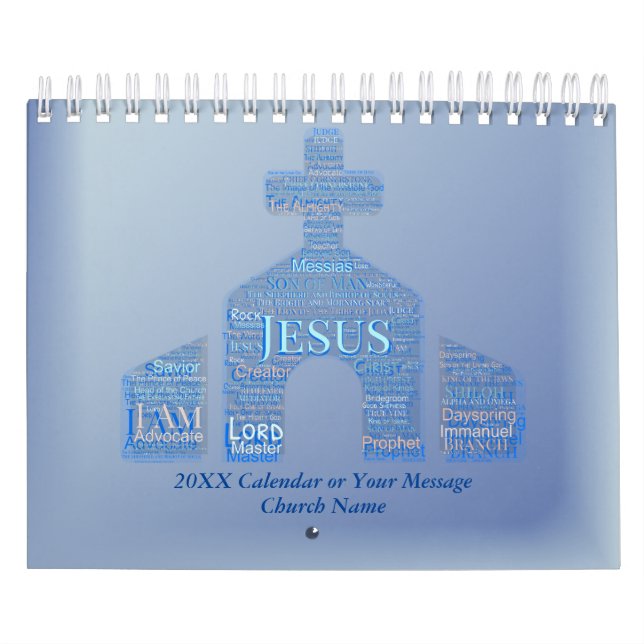 JESUS NAMN OVAN ALL NAMN Bible Verse Church Kalender (Omslag)