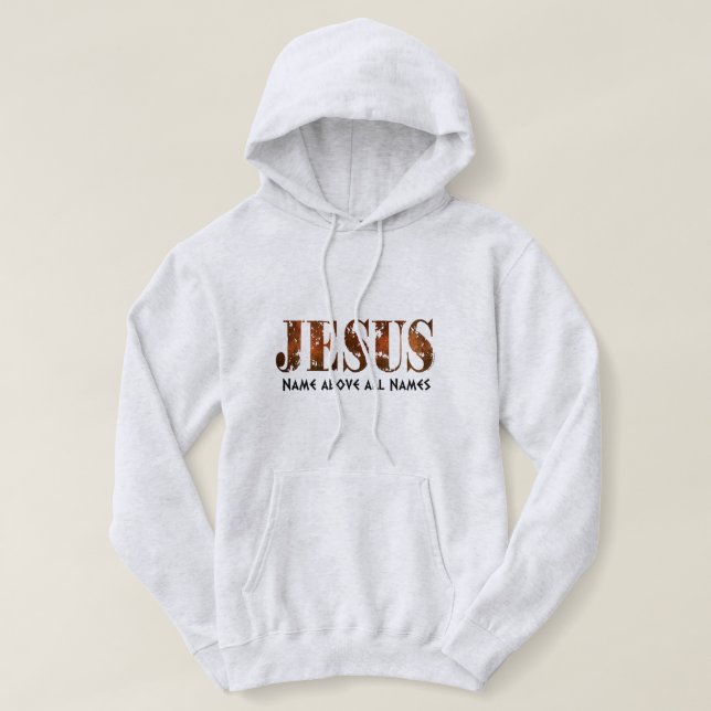 Jesus namn ovanför namn t shirt (Design framsida)