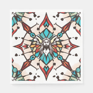 Jesus napkins att följa med Jesus pappra tallrikar Pappersservett
