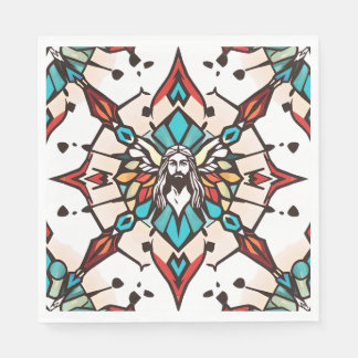 Jesus napkins att följa med Jesus pappra tallrikar Pappersservett