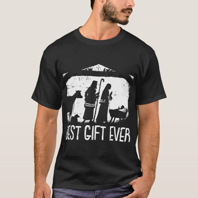 Jesus Nativitetscen, bästa gåva till jul-Coolan T Shirt (Framsida)