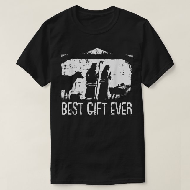 Jesus Nativitetscen Chri, bästa julafton-Coolan T Shirt (Design framsida)