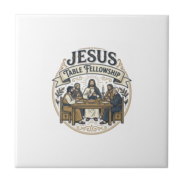 Jesus nattvard Jesus nattvard Krist Kakelplatta (Framsidan)