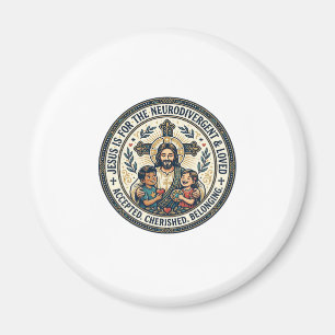 Jesus Neurodivergent Upplyftande T-Shirt Inspira Magnet