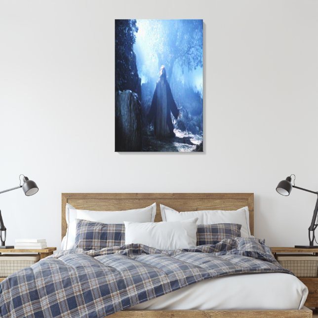Jesus Night Wrapped Canvas (Insitu (sovrum))