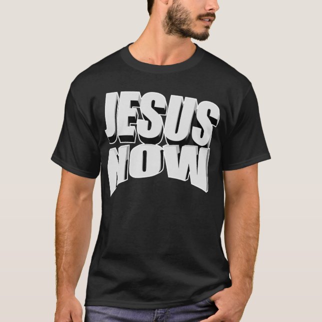 Jesus nu 3D Tee Shirt (Framsida)