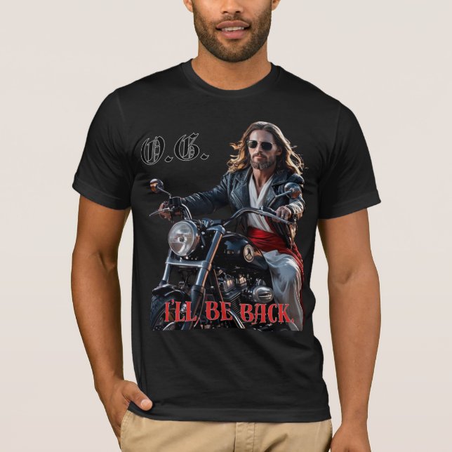 Jesus O.G. - Motorcykel Faith Tee | DagPray (Framsida)