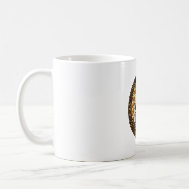 Jesus Oavsiktlig Framkamera Dubbelhaka Selfie E Kaffemugg (Vänster)
