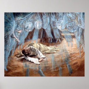 Jesus och Änglar i Gethsemane 02 Poster A
