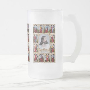 Jesus och apostelmuggen frostat ölglas