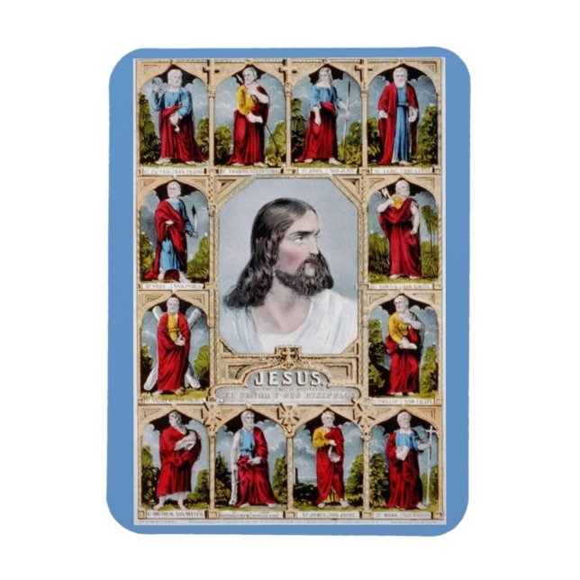 Jesus och Apostles magnet (Vertikal)
