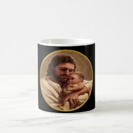 Jesus och barn kaffemugg