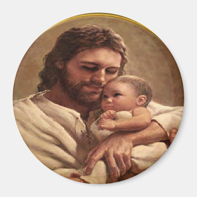 Jesus och barn magnet (Framsidan)