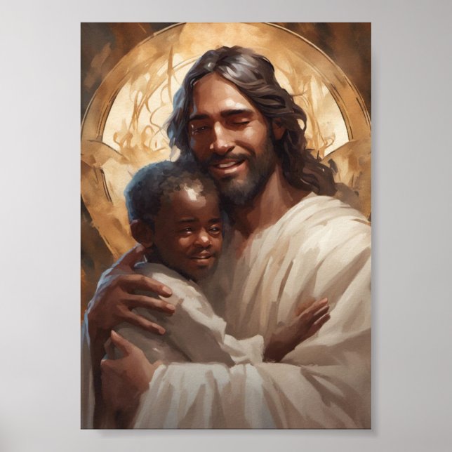 Jesus och barn-poster poster (Framsidan)