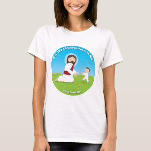 Jesus och barn t-shirt